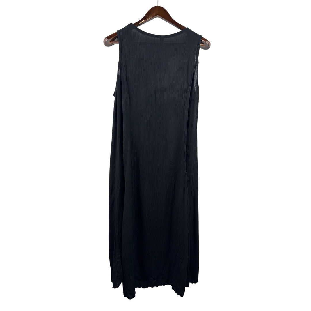 Women’s Serendipity XXL Black Long Tie Vest