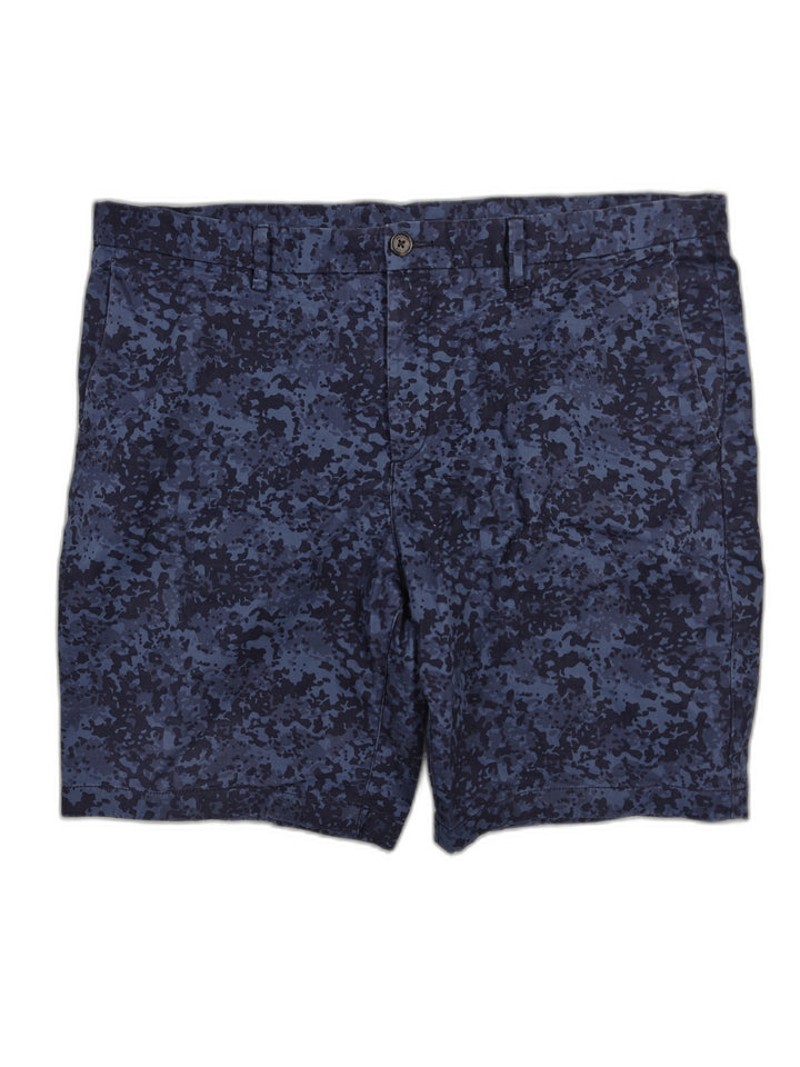 Mens Michael Kors Chino Shorts Blue Camo Size 38