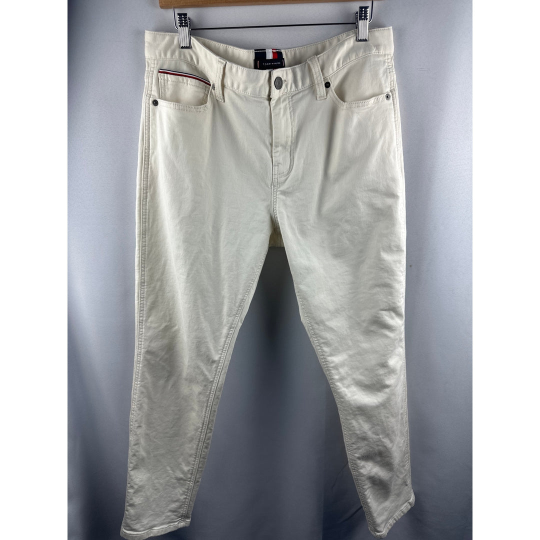 Men’s Cream Tommy Hilfiger Straight Jeans 34/30