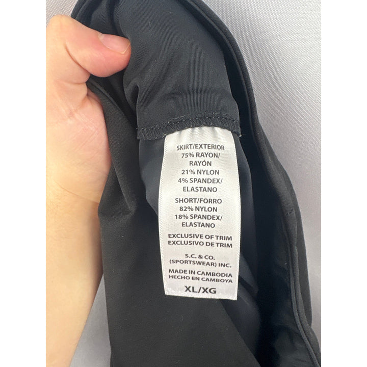 Women’s S.C. & Co. XL BlacK Mini Skort