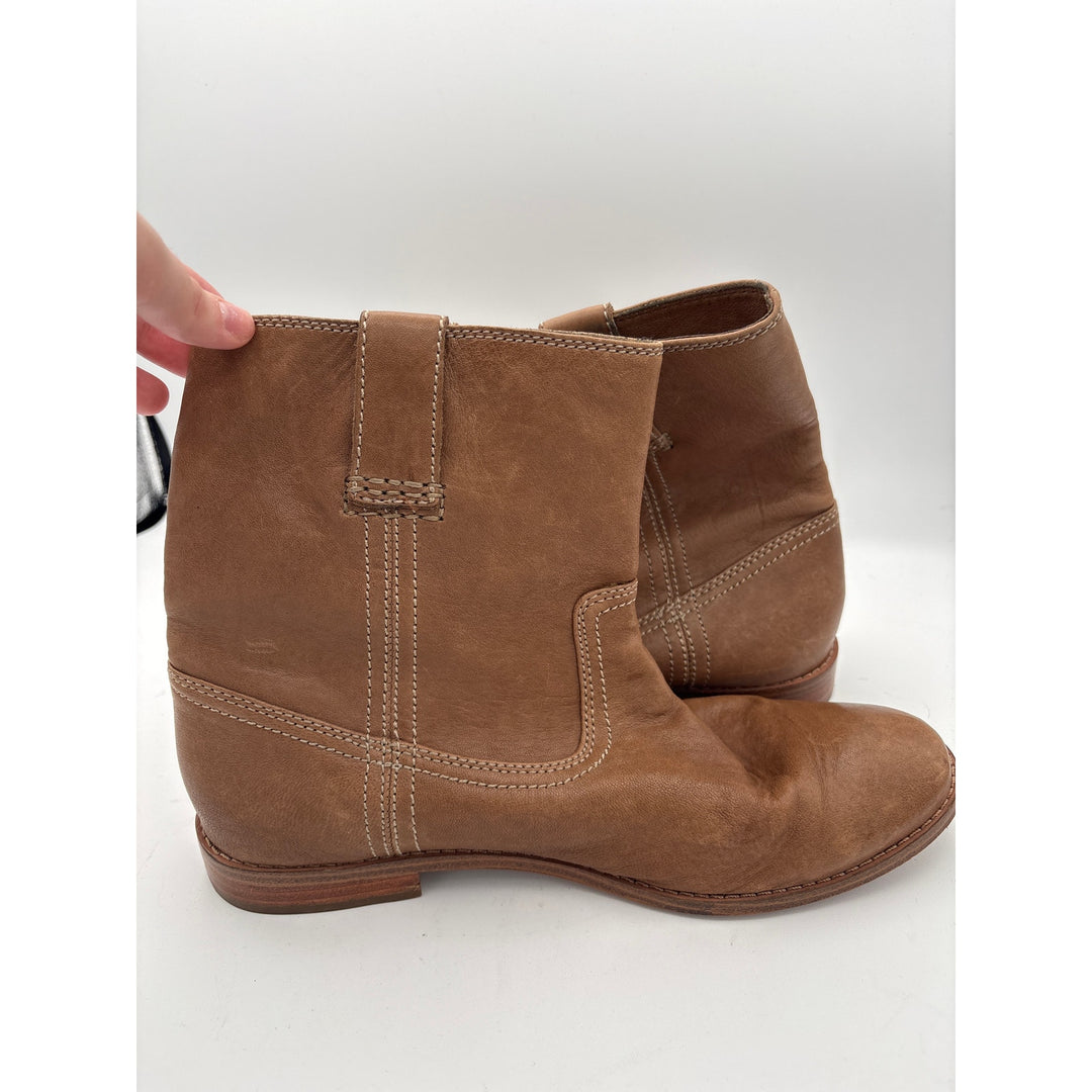 Women’s Frye Size 8 Soft Leather Coffee Brown Ankle Boots