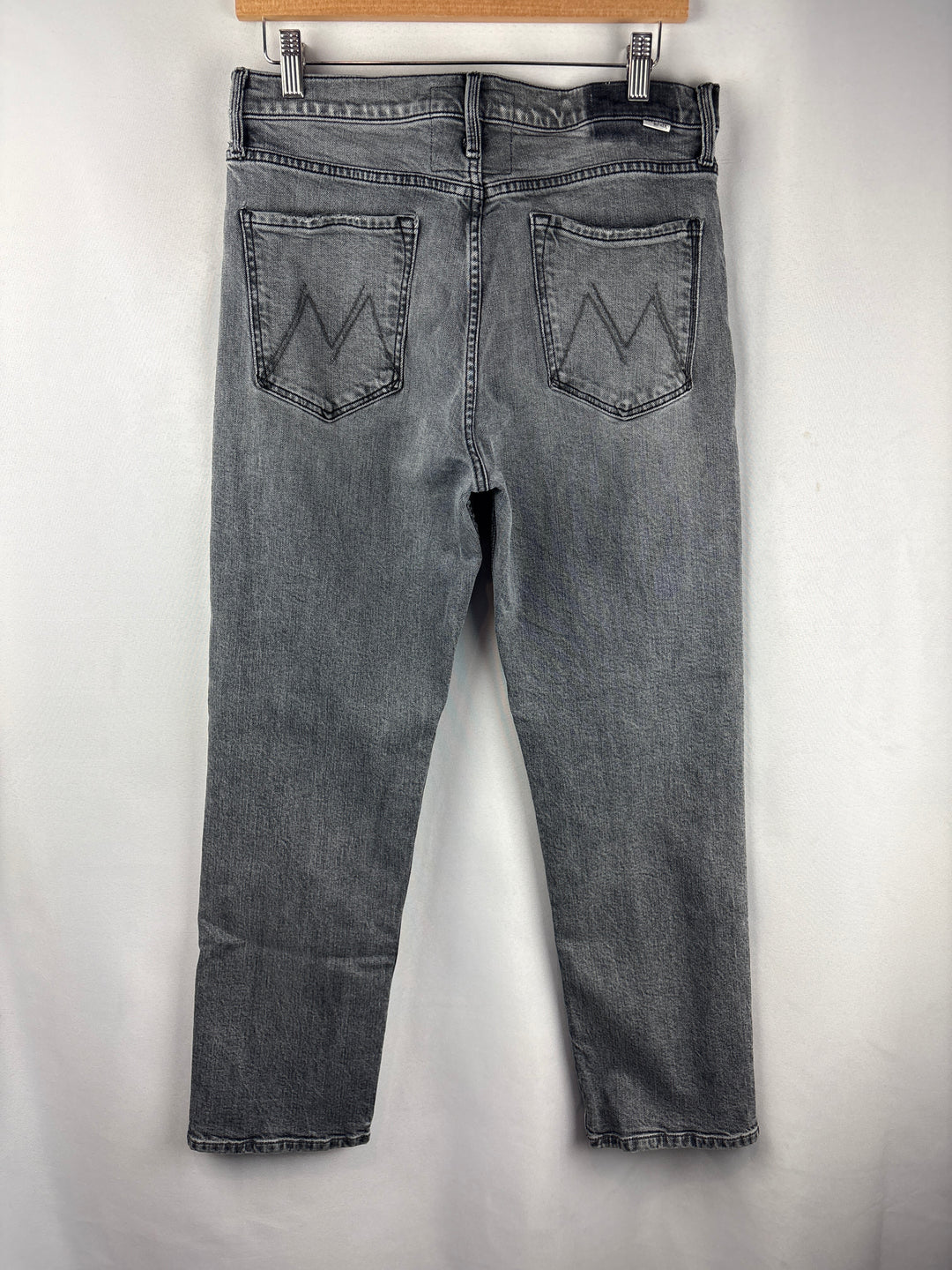 Women’s Mother Size 32 Light Gray Straight Leg Jeans