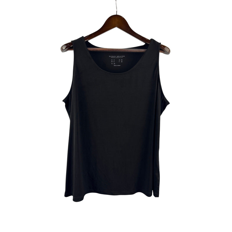 Women’s Susan Graver Size 1X Black Tank Shirt
