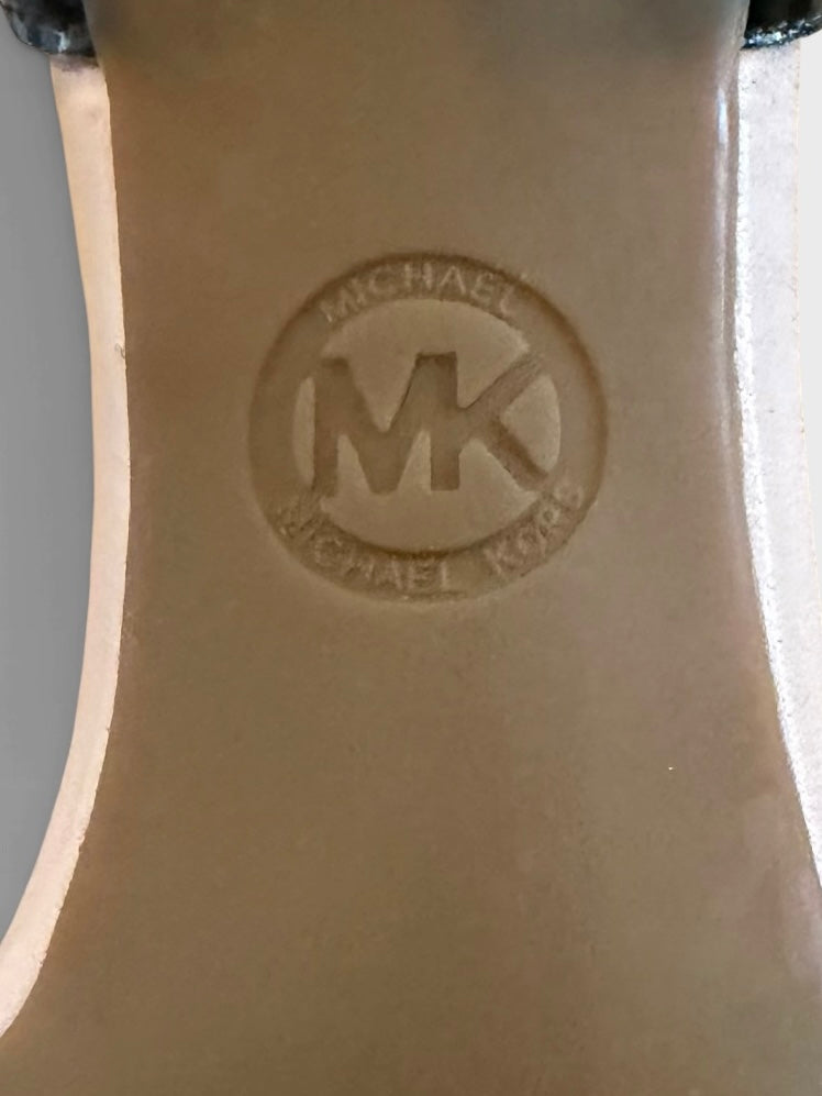 Michael Kors Blush Beige Pointed Toe Bow Pearl Pumps Size 6