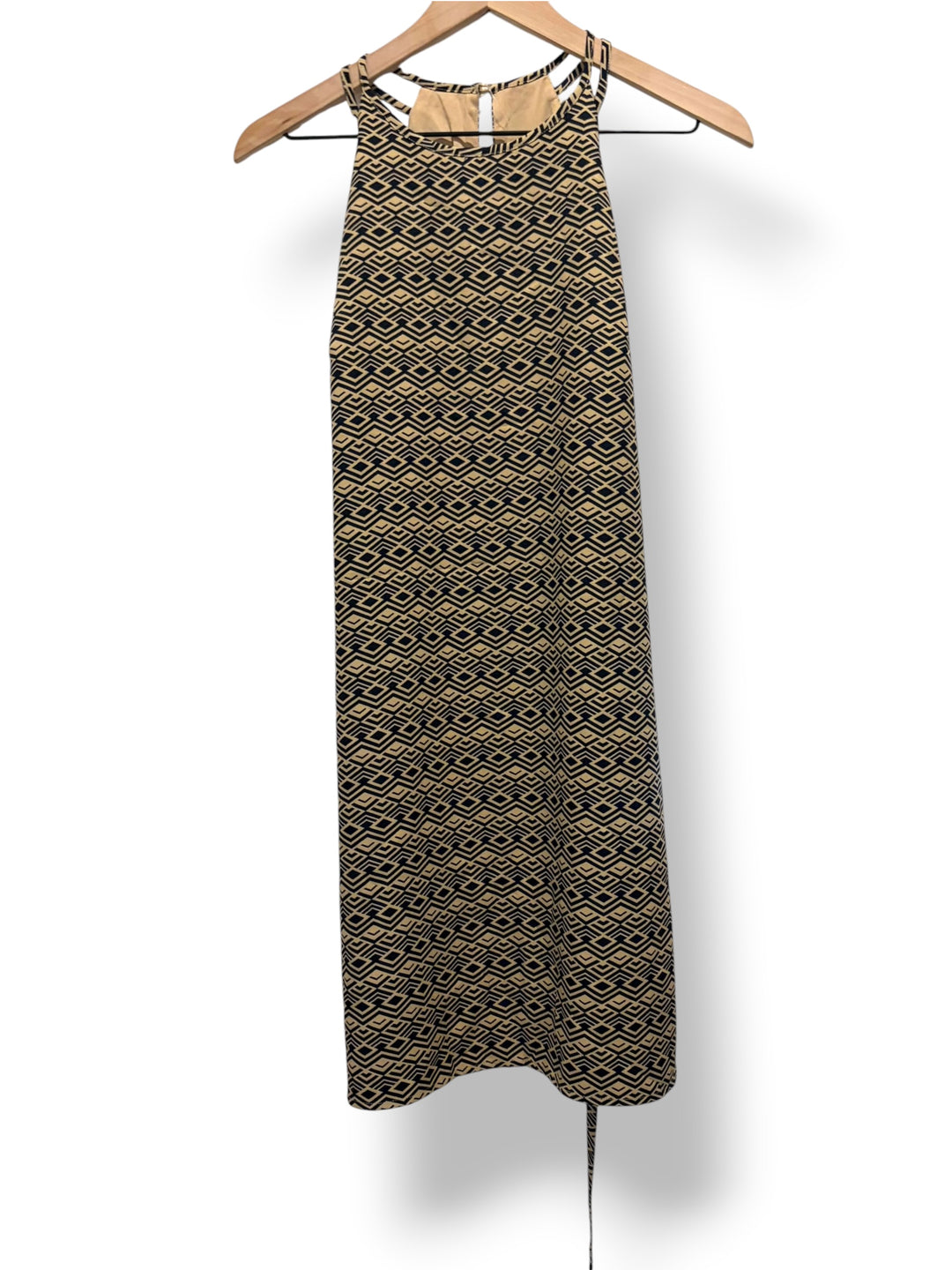 Banana Republic Geometric Print Tie Waist Dress Size S NWT Work Career Midi