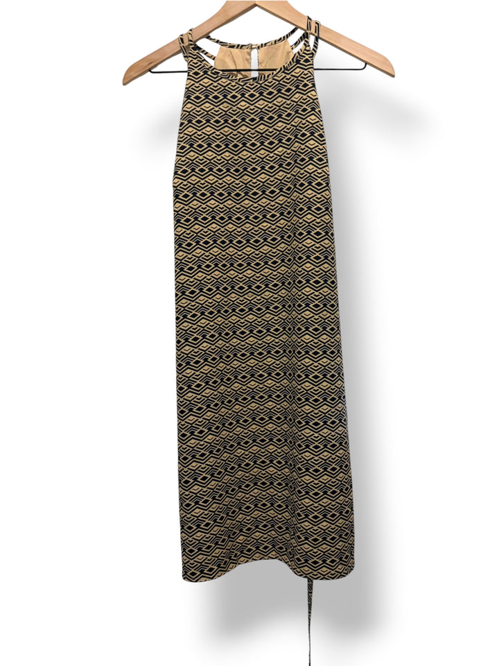 Banana Republic Geometric Print Tie Waist Dress Size S NWT Work Career Midi