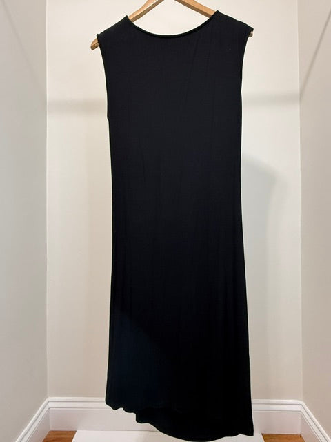 Kut From The Kloth Black Gathered Twist Waist Dress XL