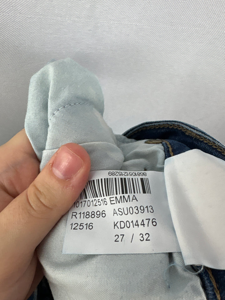 Women’s Mavi Size 27/32 Medium Wash Blue Skinny Jeans