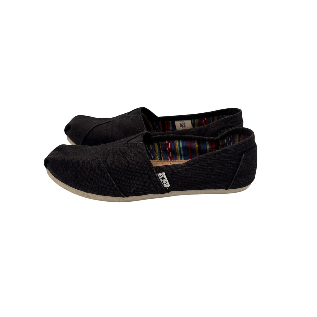 Women’s Toms Size 9 Black Slip On Shoes