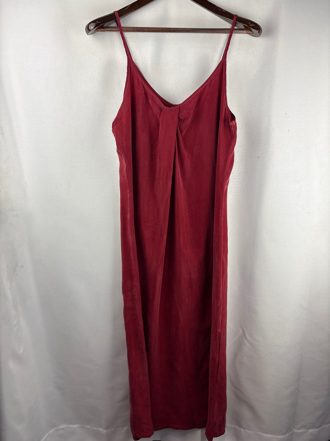 Women’s Stateside Large Wine Red Suede Sleeveless Maxi Dress