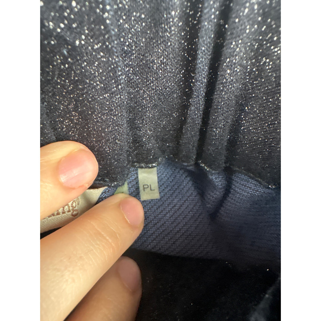Women’s Soft Surroundings Petite Large Black & Silver Pleated Pants