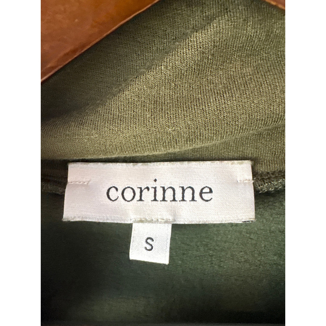 Women’s Corinne Small Olive Green Long Sleeve Turtleneck