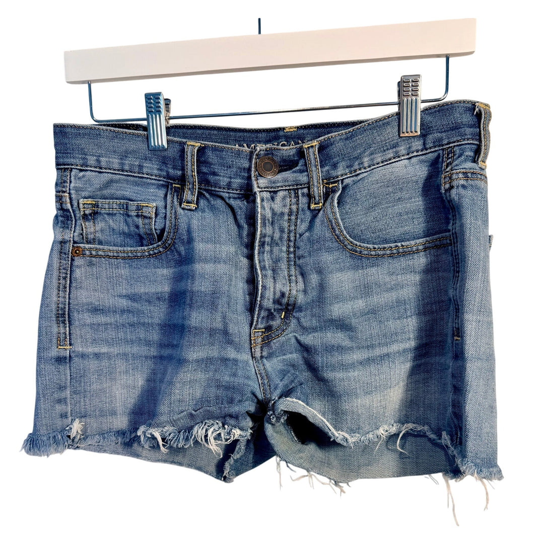 American Eagle Outfitters Button Fly Cutoff Denim Shorts Size 4