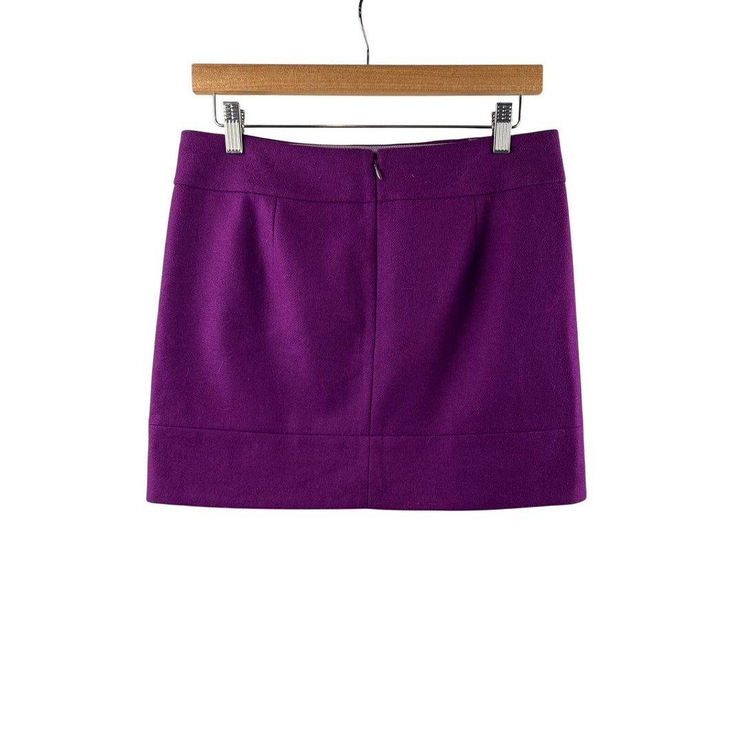 Women’s J.Crew Size 2 Royal Purple Tweed Mini Skirt