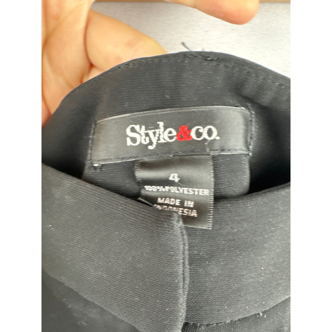 Women’s Style&Co Size 4 Black Dress Pants
