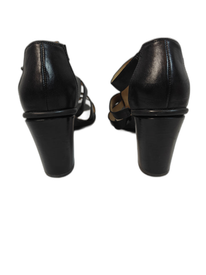 Women Naturalizer Disco Strappy Sandals Black Size 10M