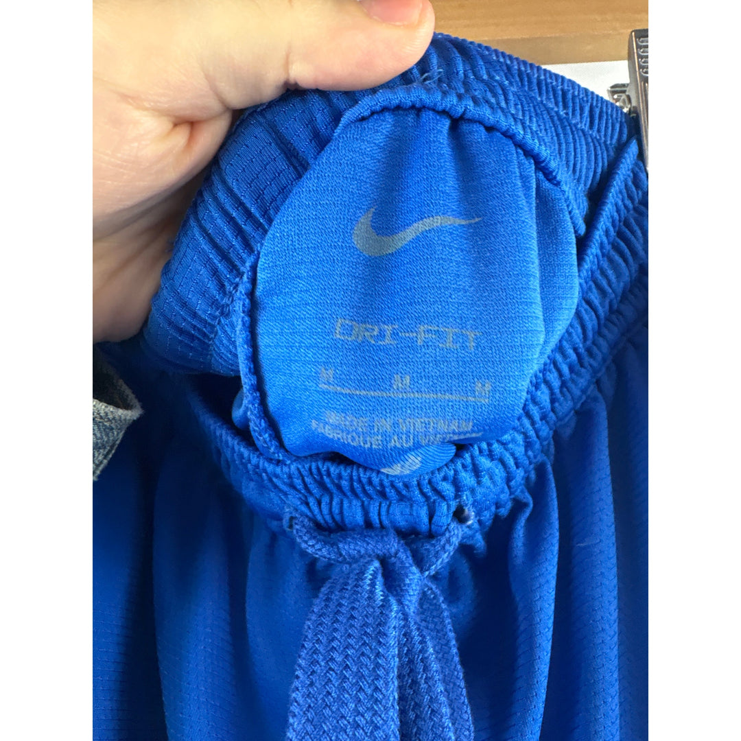 Women’s Nike Medium Blue w/ Aqua Stripes Basketball Shorts
