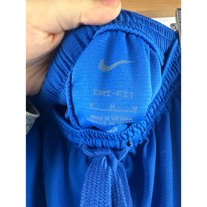 Women’s Nike Medium Blue w/ Aqua Stripes Basketball Shorts