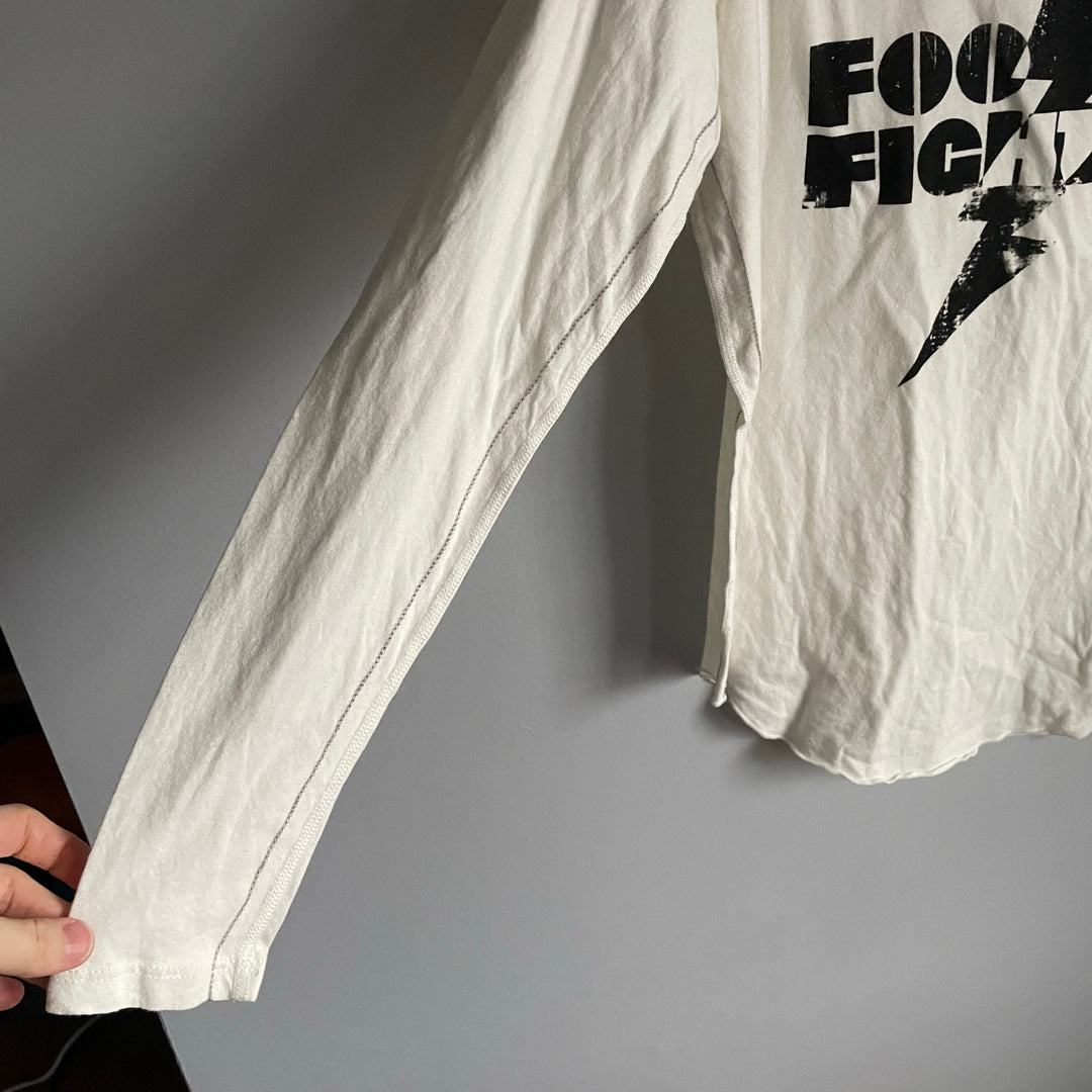 Cream off White Foo Fighters Long Sleeve Super Soft T-shirt size Small
