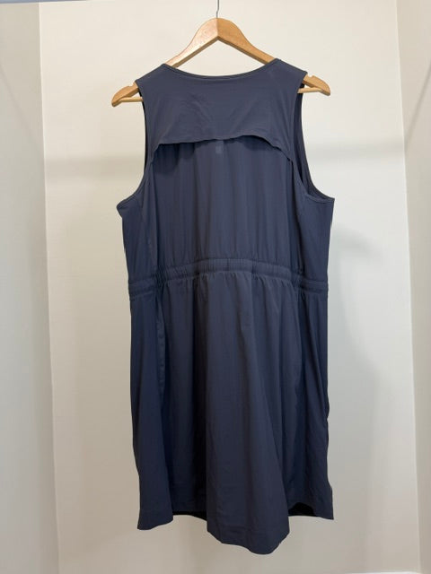 FLX Athleisure Gray Dress Built In Shorts Quarter Zip SzXL