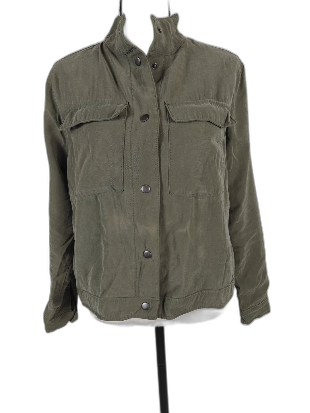 Womens Old Navy Utility Jacket Olive Green Size XS