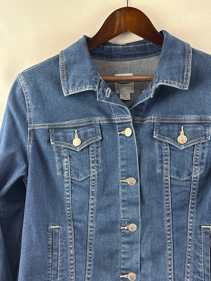Women’s Old Navy Large Medium Wash Blue Denim Jacket