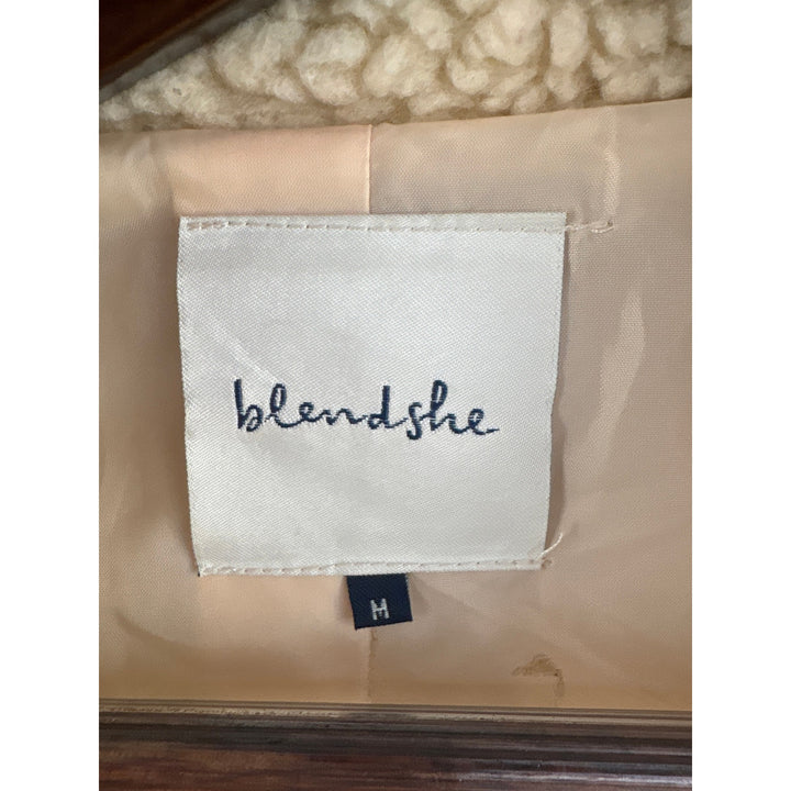 Women’s Blendshe Medium Cream Sherpa Style Coat