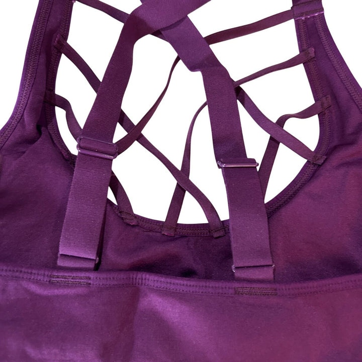 Victoria Sport Purple Sports Bra Small Petite Athletic Workout Top