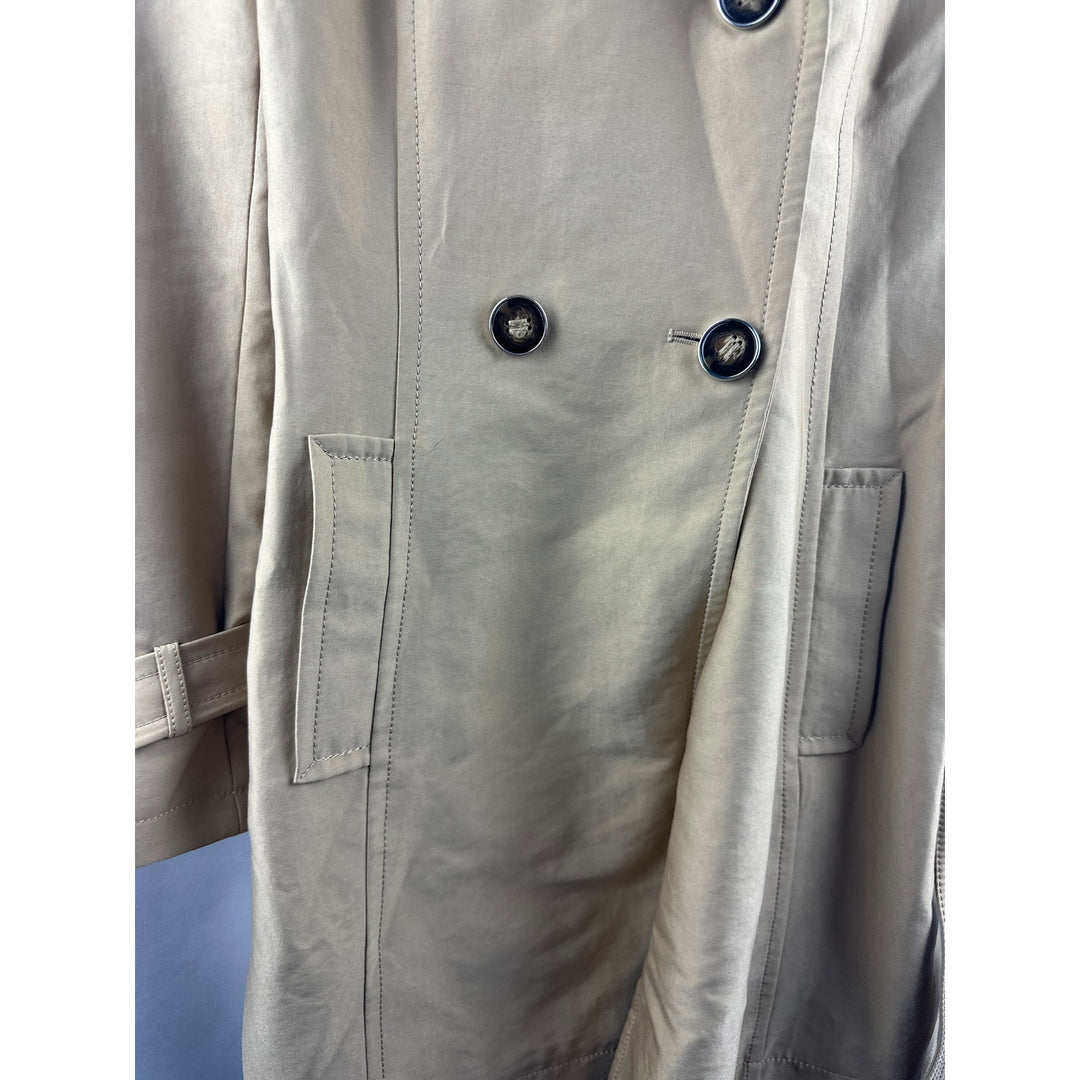 Women’s Kenneth Cole Mid length Beige Trench coat Size M