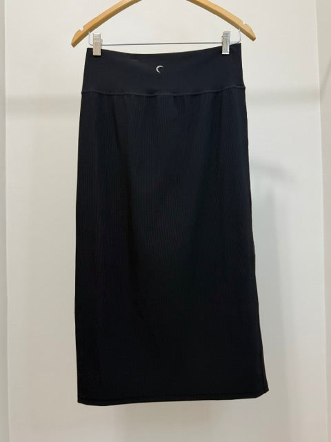Zyia Active Ribbed Midi Skirt Black 2XL NWT