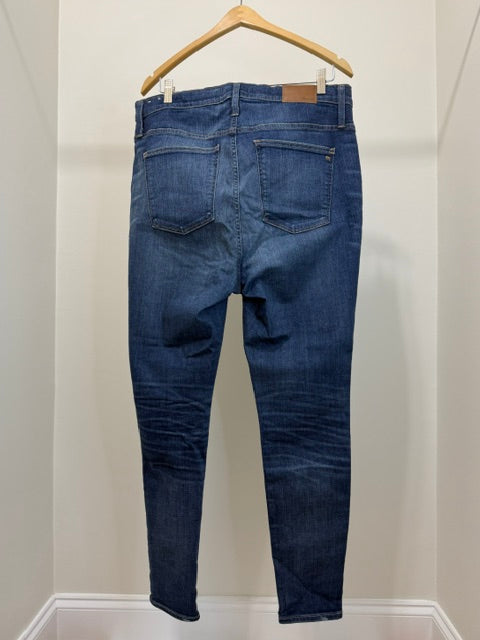 Madewell 10" High Rise Skinny Jeans Medium Wash Sz33
