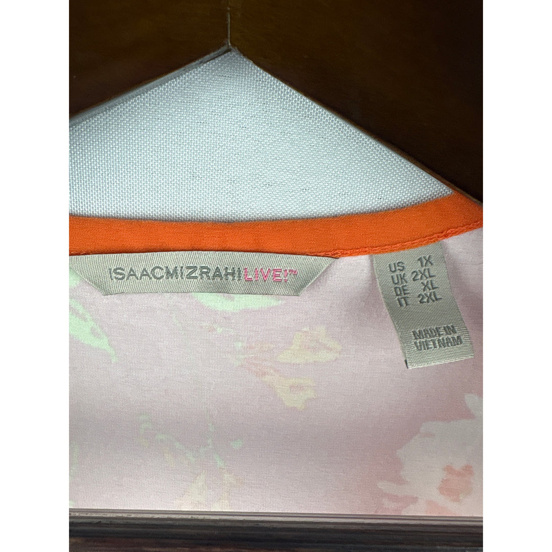 Women’s Isaac Mizrahi Live! Pink Floral Patterned Tank