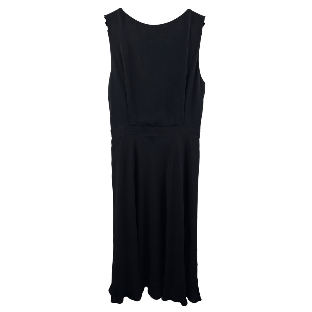 Women’s Massimo Dutti Size 6 High Neckline Black Evening Dress