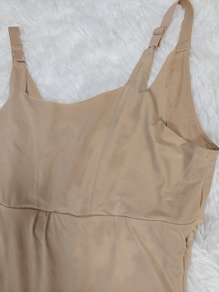Womens Maidenform Shapewear Bodysuit Beige Size L