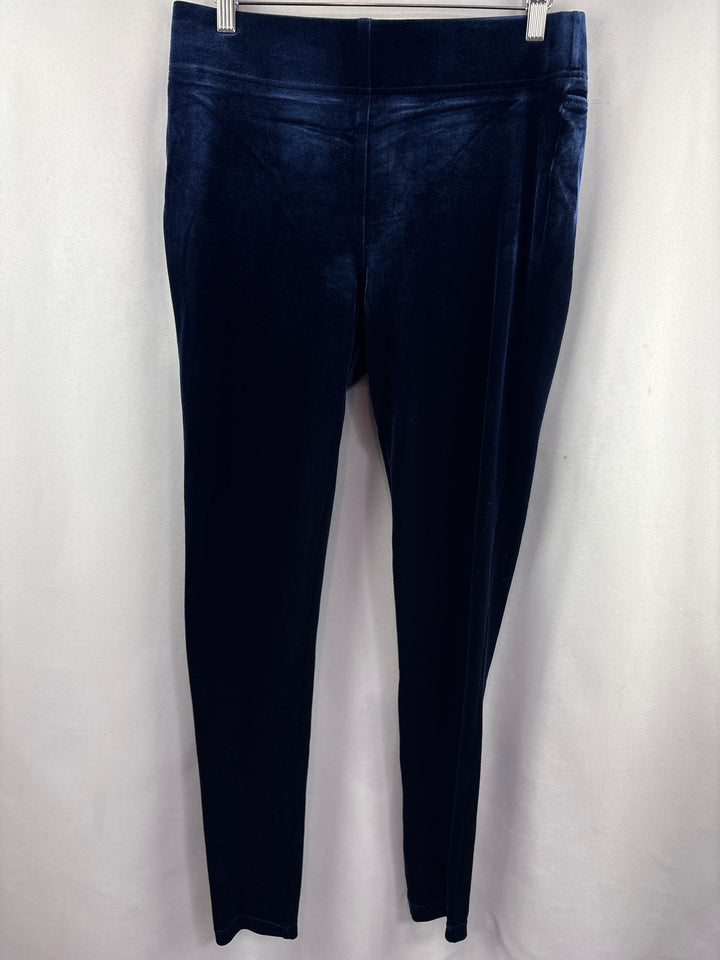Women’s Loft Medium Sapphire Blue Velvet Leggings