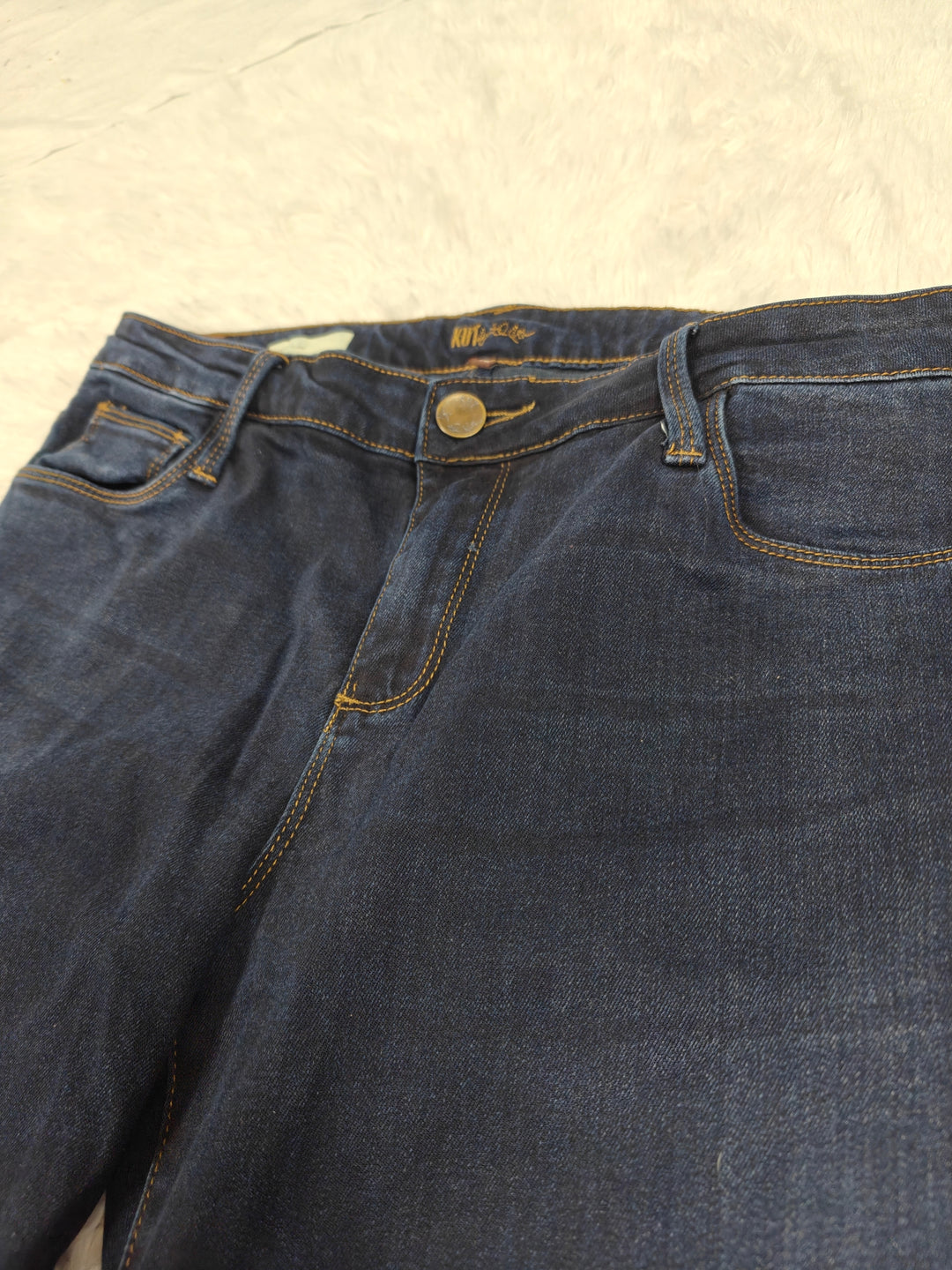 Womens KUT From The Kloth Dark Indigo Flare Jeans Size 12