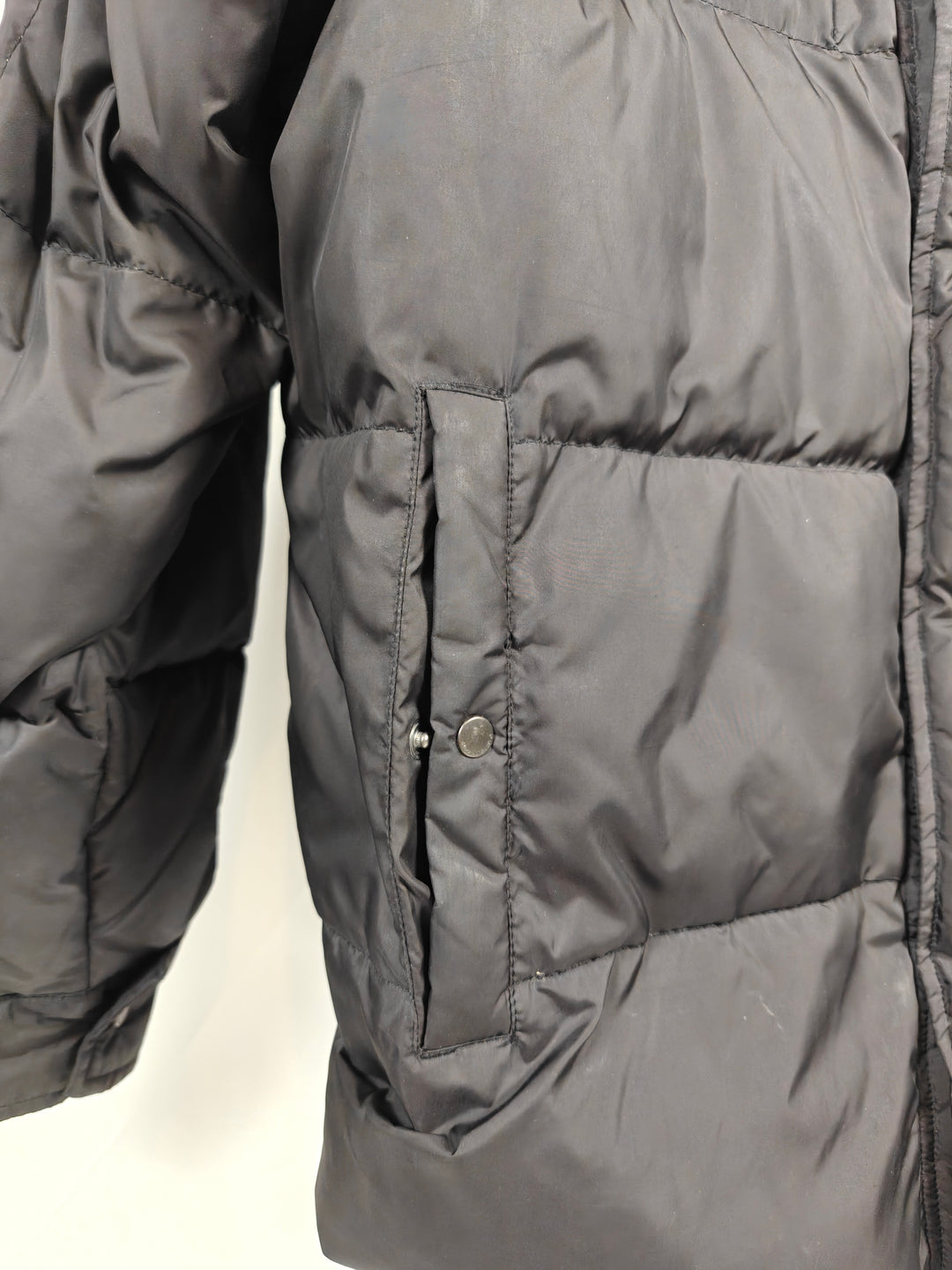 Mens Polo Ralph Lauren Black Quilted Puffer Jacket Size L Down Insulation