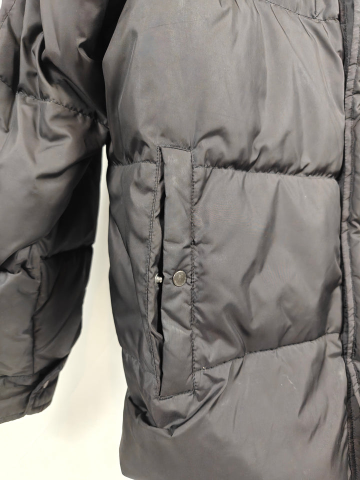 Mens Polo Ralph Lauren Black Quilted Puffer Jacket Size L Down Insulation