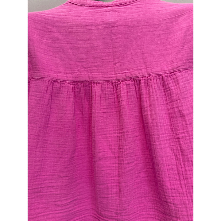 Women’s Gap Barbie Pink Boxy Crinkle Top Size M