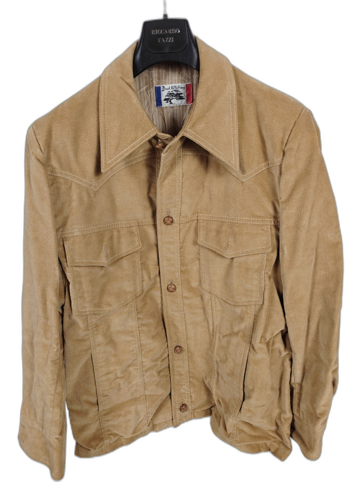 Mens Brad Whitney Western Jacket Tan Suede Feel Size Unknown