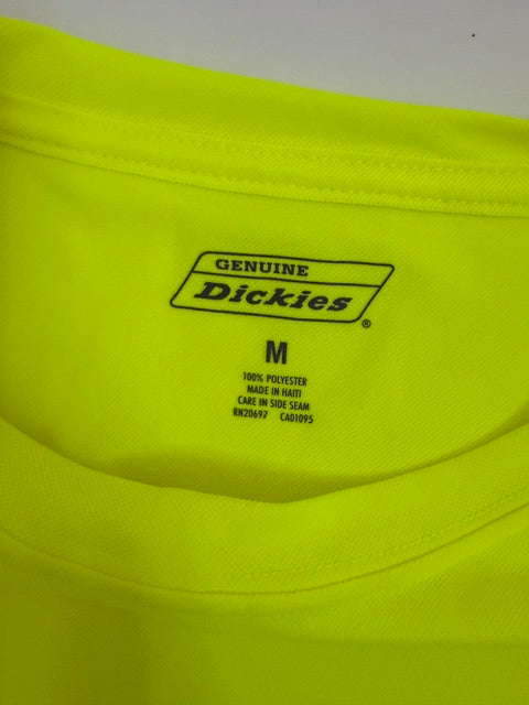 Genuine Dickies Neon Yellow Pocket Tee SzM NWOT
