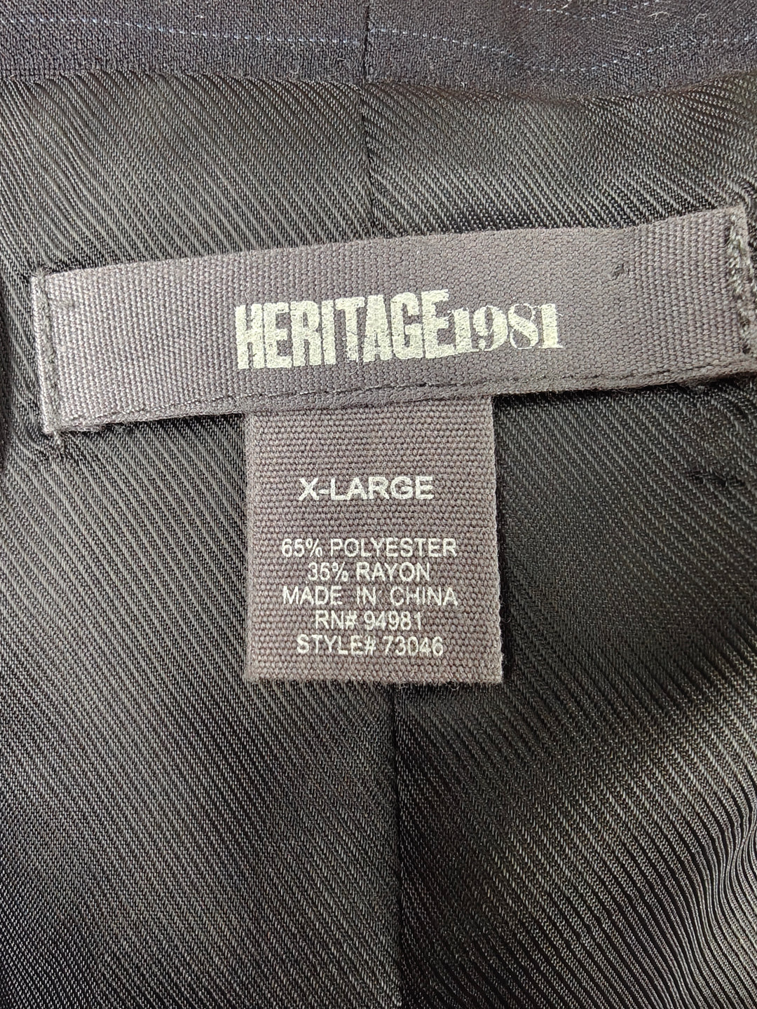 Men’s Heritage 1981 Pinstripe Suit Vest Navy Blue XL