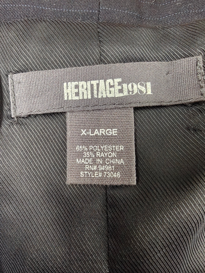 Men’s Heritage 1981 Pinstripe Suit Vest Navy Blue XL