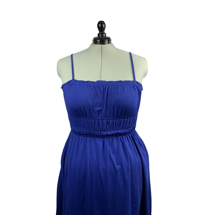 Dokotoo Womens Blue Maxi Dress XL 95% Cotton 5% Elastane