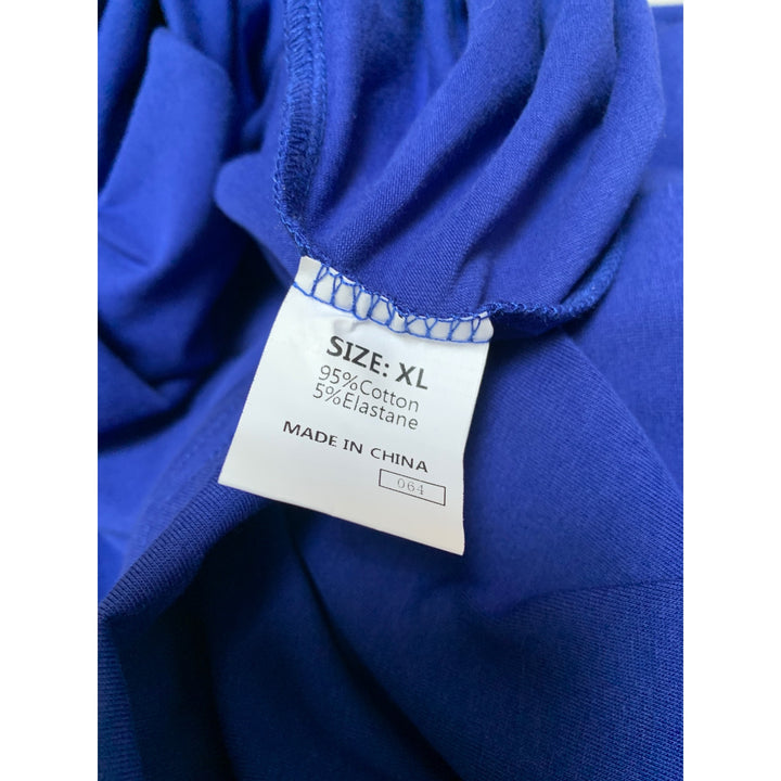 Dokotoo Womens Blue Maxi Dress XL 95% Cotton 5% Elastane