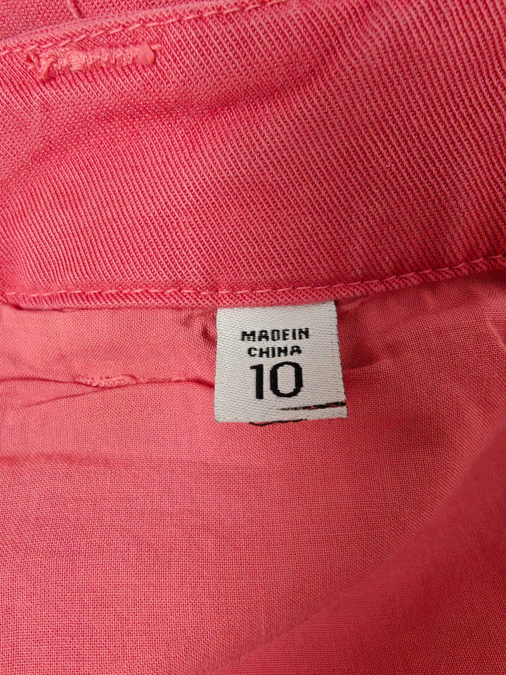 Womens The Mitchell Ecru Chino Pants Pink Size 10