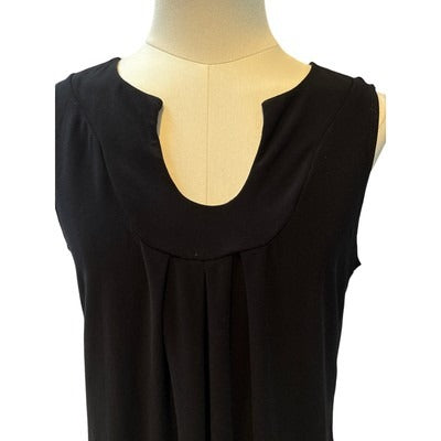 Women’s Susan Lawrence Black Keyhole Tank top Sz M