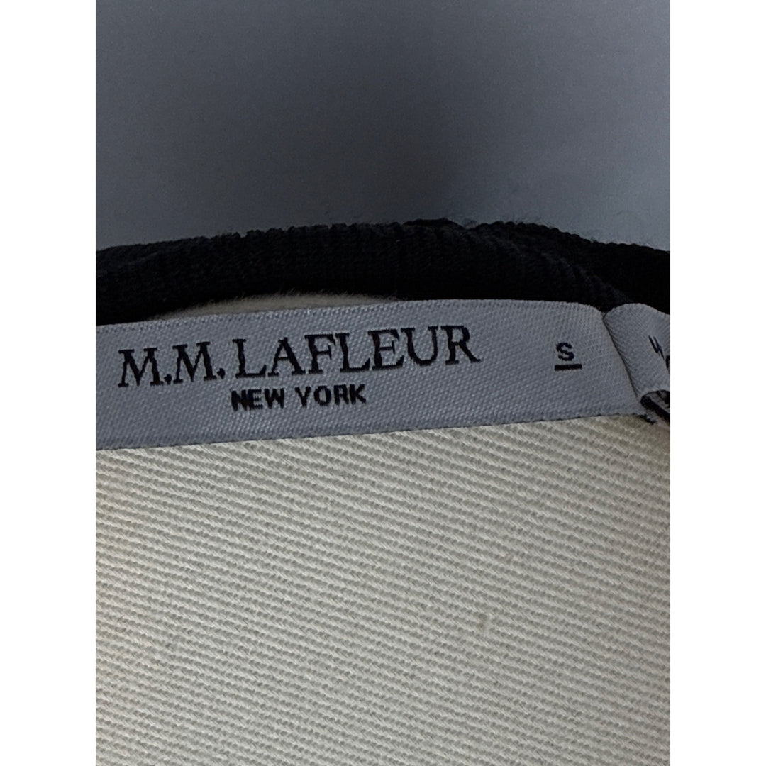 M.M. Lafleur New York Black Ribbed Long Sleeve Top Size S