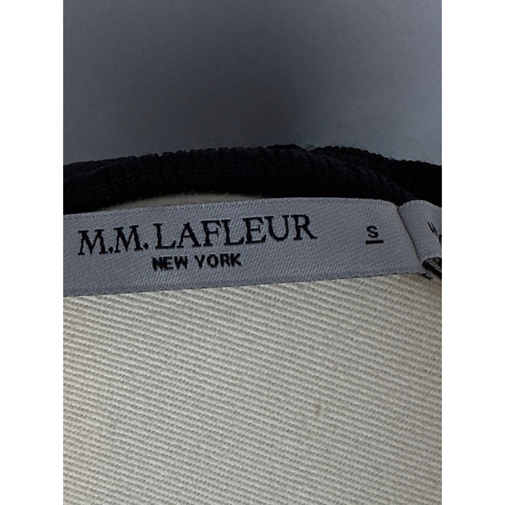 M.M. Lafleur New York Black Ribbed Long Sleeve Top Size S