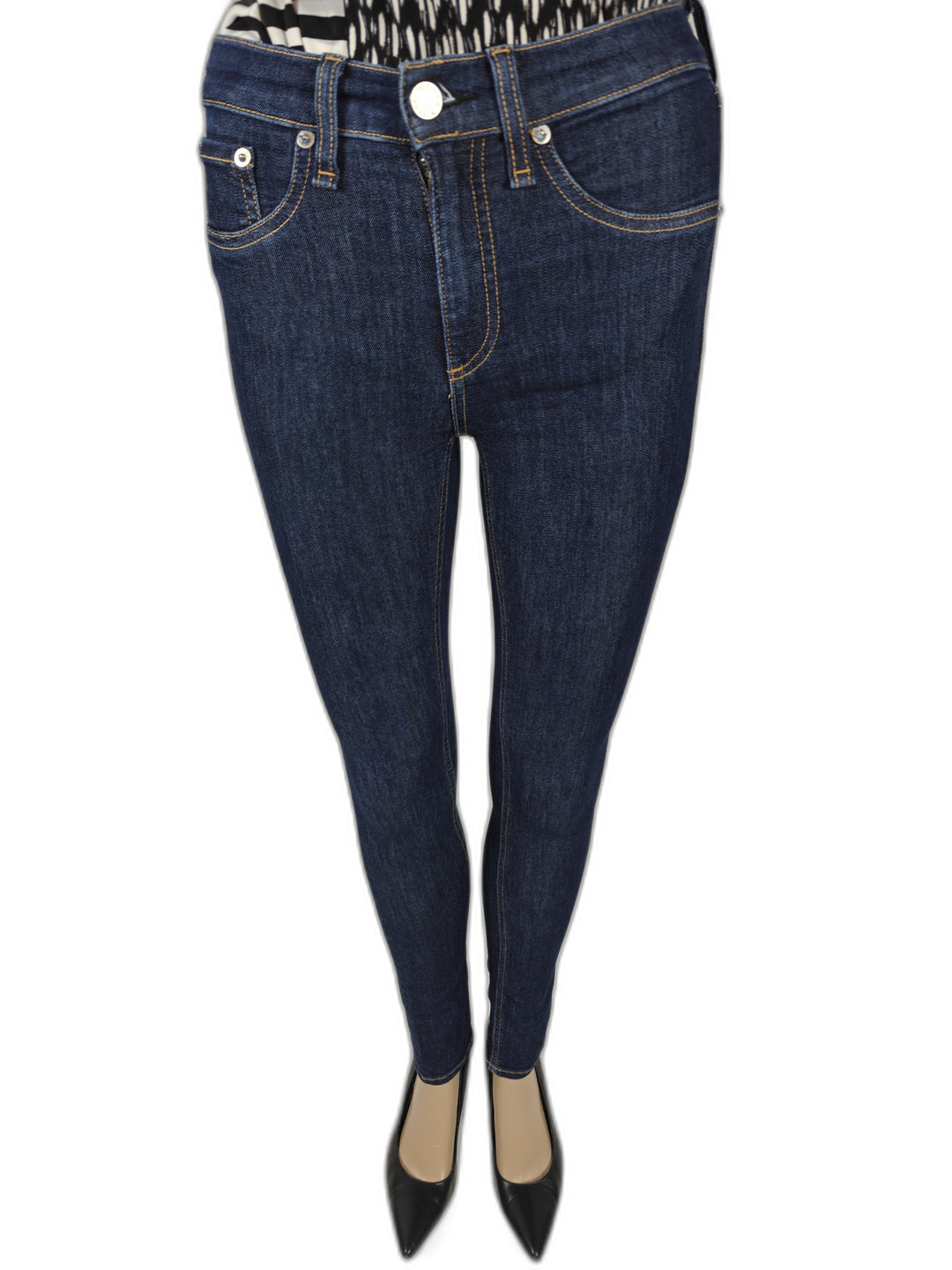 Womens Rag &amp; Bone Skinny Jeans Dark Wash Size 24